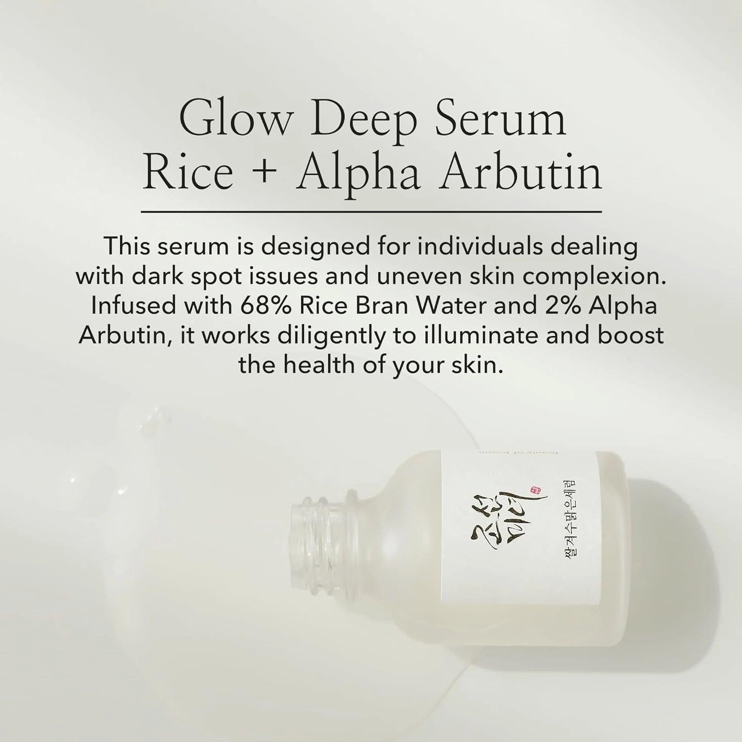 Beauty of Joseon Glow Deep Serum Rice + Alpha Arbutin 30ml - Yuki Skin