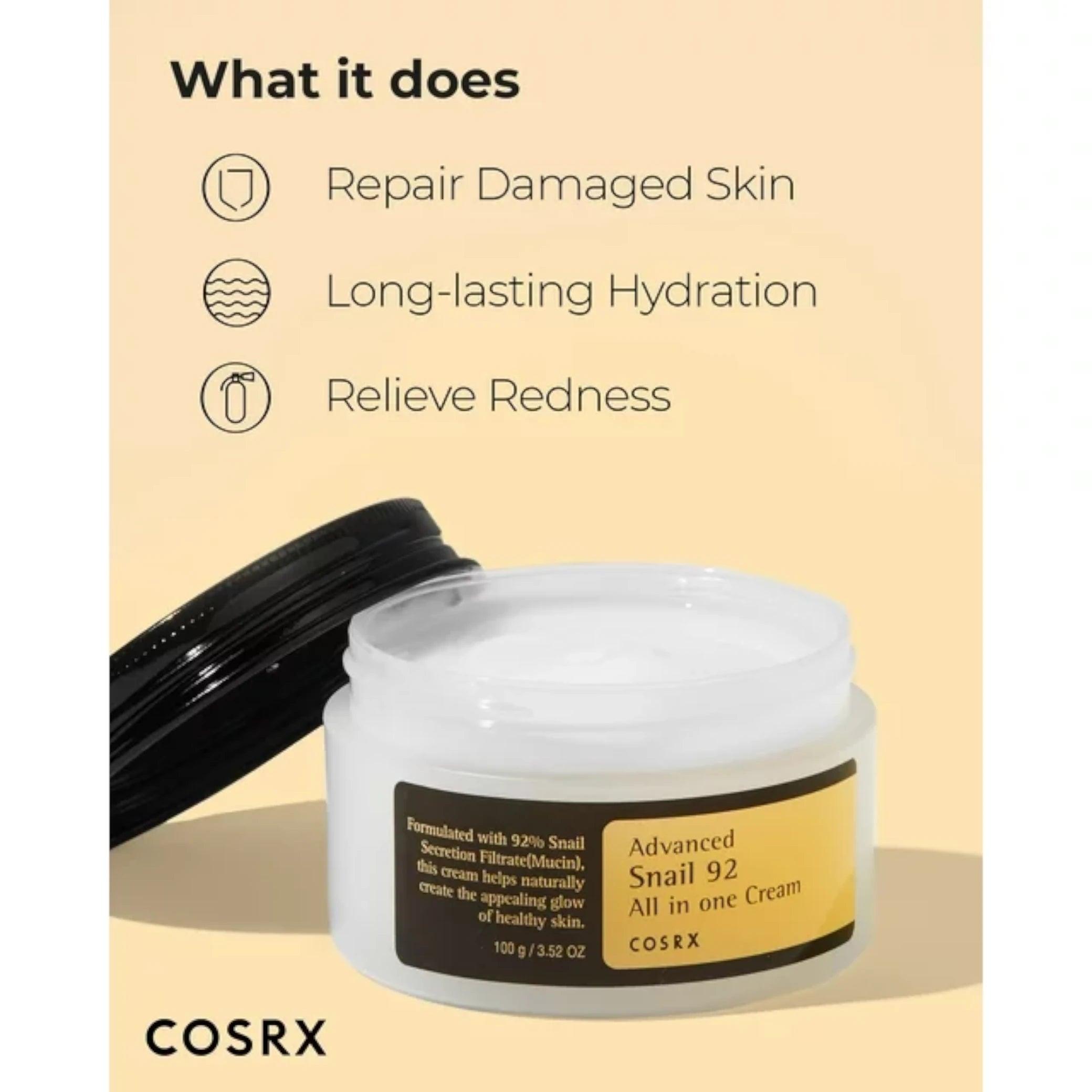 COSRX Advanced Snail 92 All in one Cream 100ml - Yuki Skin