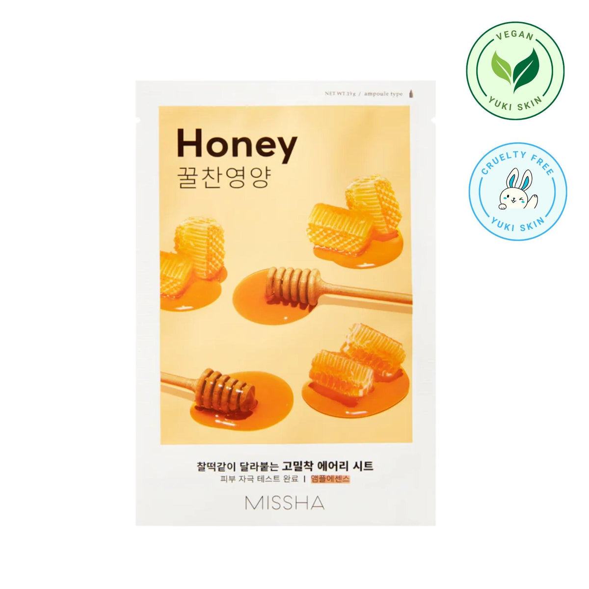 MISSHA Airy Fit Sheet Mask [Honey] - Yuki Skin